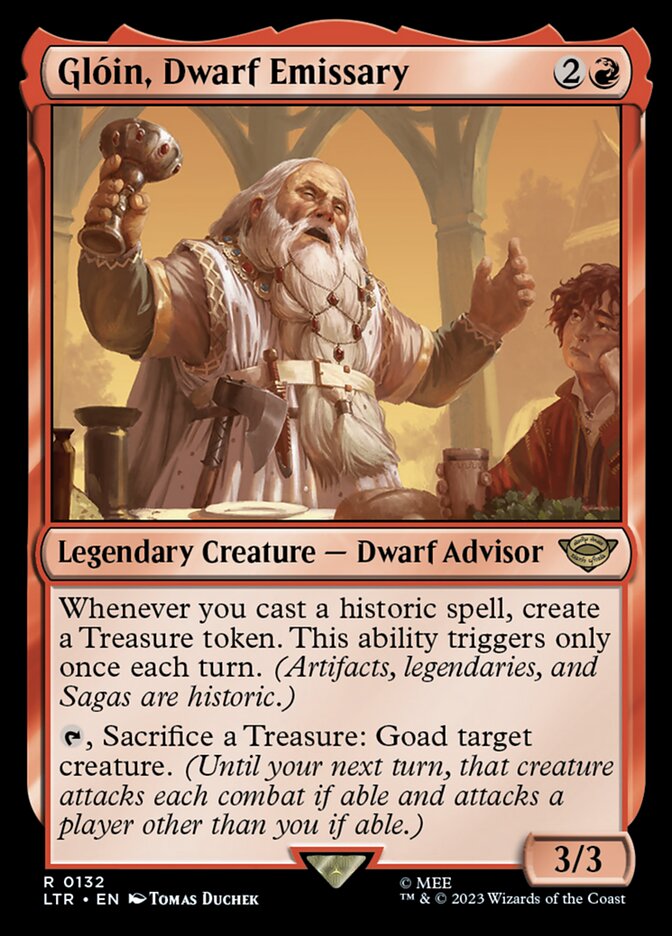 Glóin, Emissário dos Anões / Glóin, Dwarf Emissary - Magic: The Gathering - MoxLand