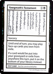 Yawgmoth's Testament - Magic: The Gathering - MoxLand