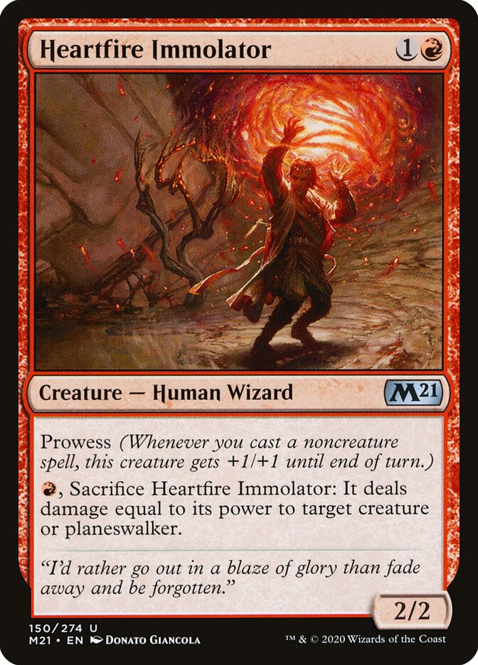 Imolador do Fogo Interior / Heartfire Immolator - Magic: The Gathering - MoxLand