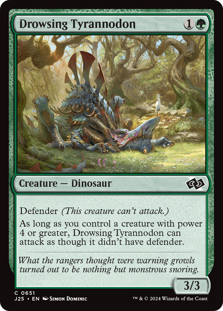 Tiranodonte Adormentado / Drowsing Tyrannodon - Magic: The Gathering - MoxLand