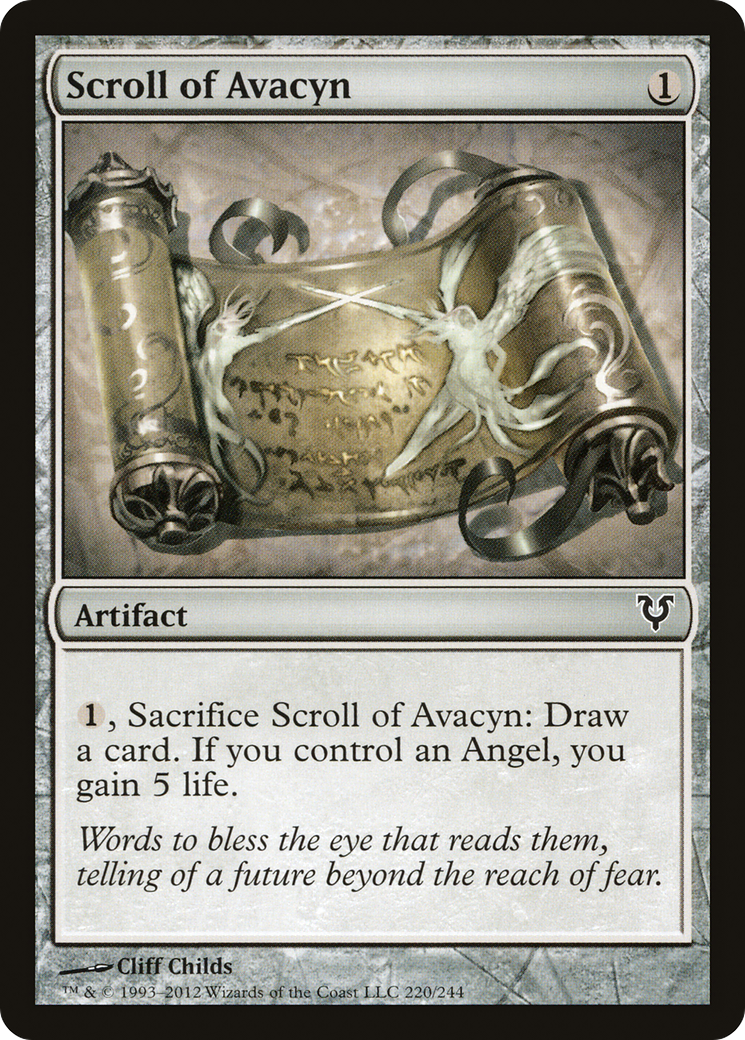 Pergaminho de Avacyn / Scroll of Avacyn - Magic: The Gathering - MoxLand