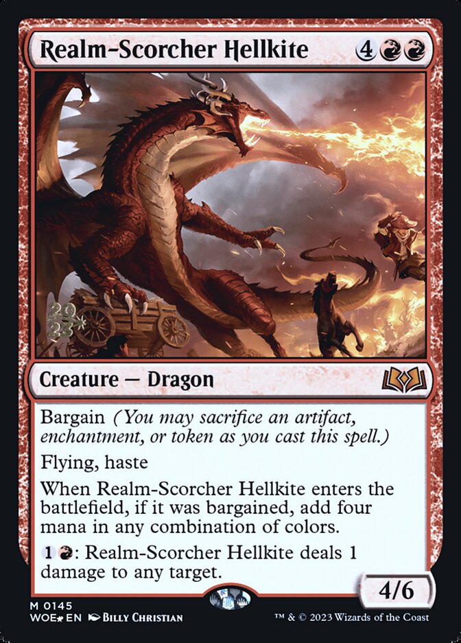 Dragão Avérneo Queima-reinos / Realm-Scorcher Hellkite - Magic: The Gathering - MoxLand