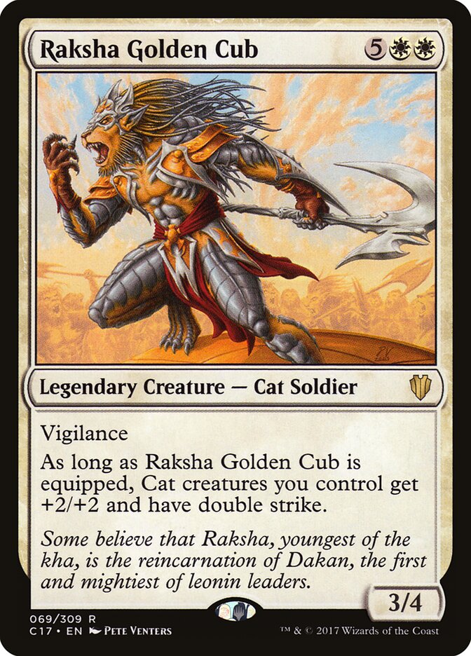 Raksha, Filhote Dourado / Raksha Golden Cub - Magic: The Gathering - MoxLand