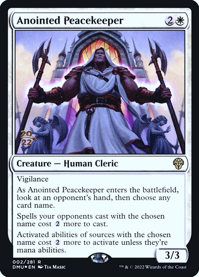 Guardião da Paz Ungido / Anointed Peacekeeper - Magic: The Gathering - MoxLand
