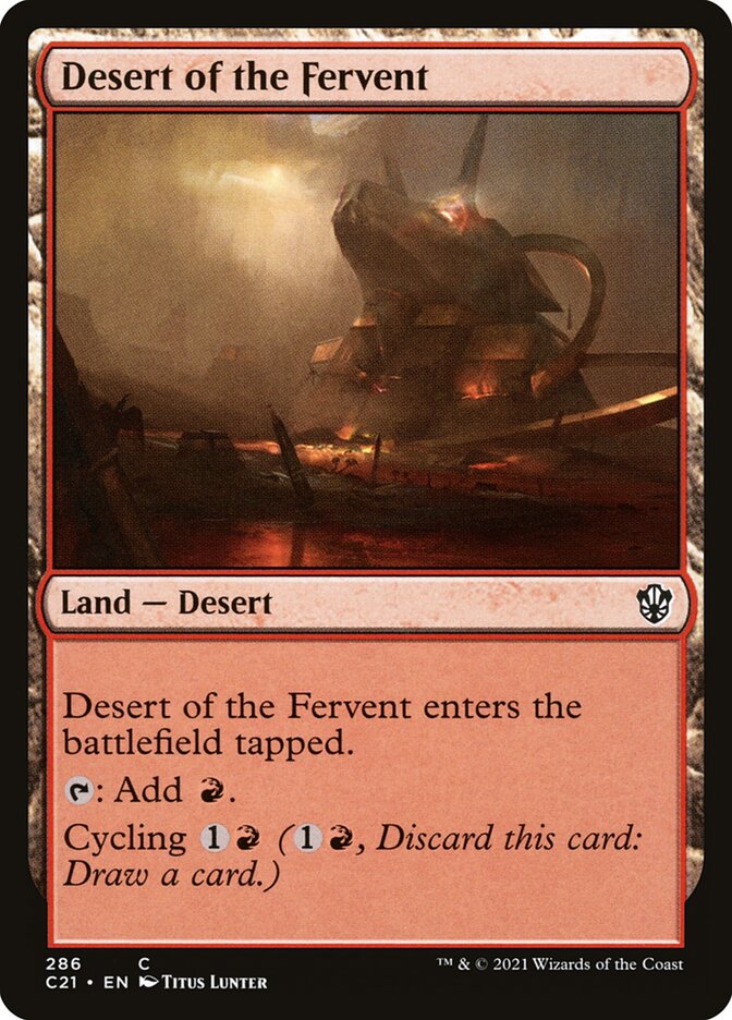Deserto da Fervorosa / Desert of the Fervent - Magic: The Gathering - MoxLand