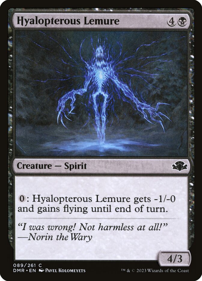 Lêmure Hialóptero / Hyalopterous Lemure - Magic: The Gathering - MoxLand