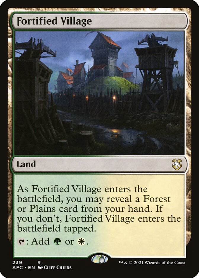 Aldeia Fortificada / Fortified Village - Magic: The Gathering - MoxLand