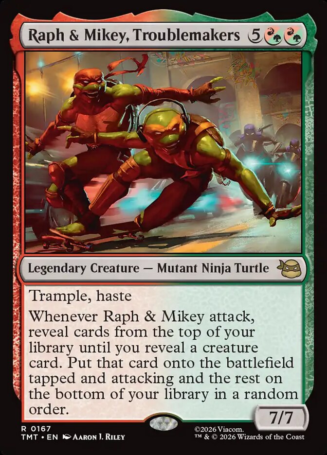 Raph & Mikey, Troublemakers - Magic: The Gathering - MoxLand
