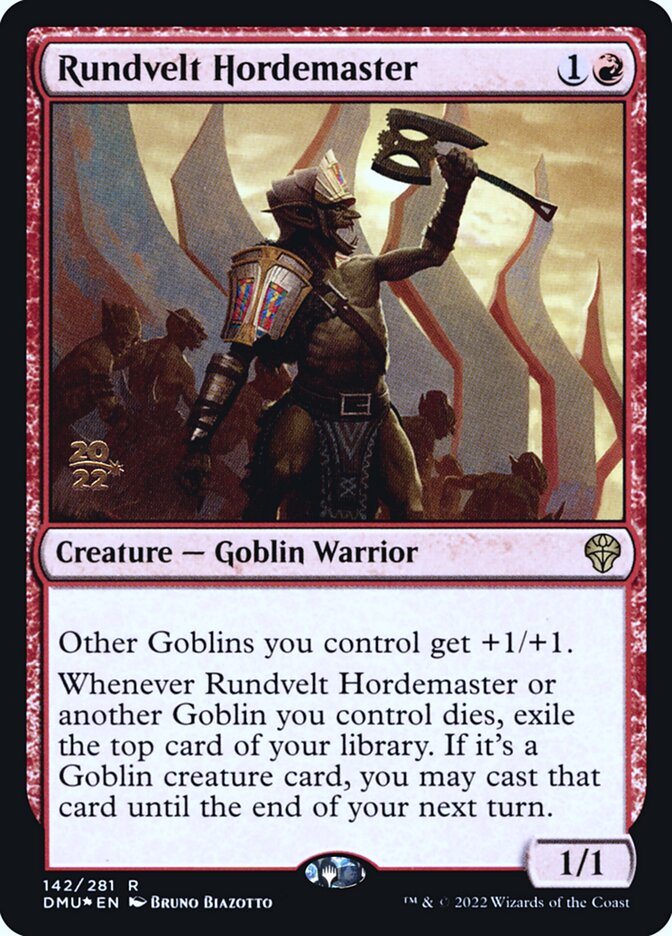 Mestre de Horda de Rundvelt / Rundvelt Hordemaster - Magic: The Gathering - MoxLand