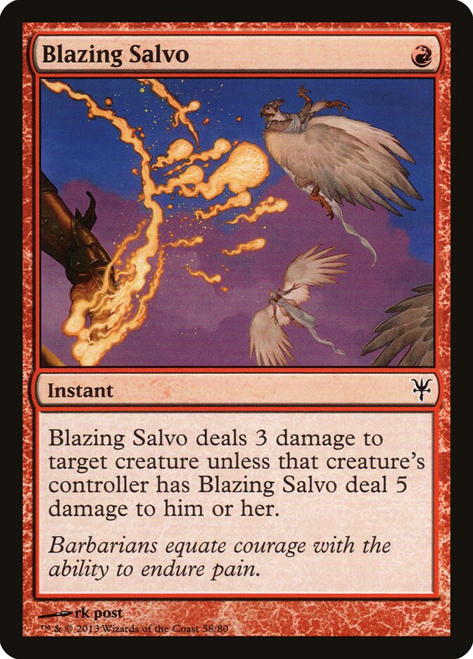 Salva Flamejante / Blazing Salvo - Magic: The Gathering - MoxLand
