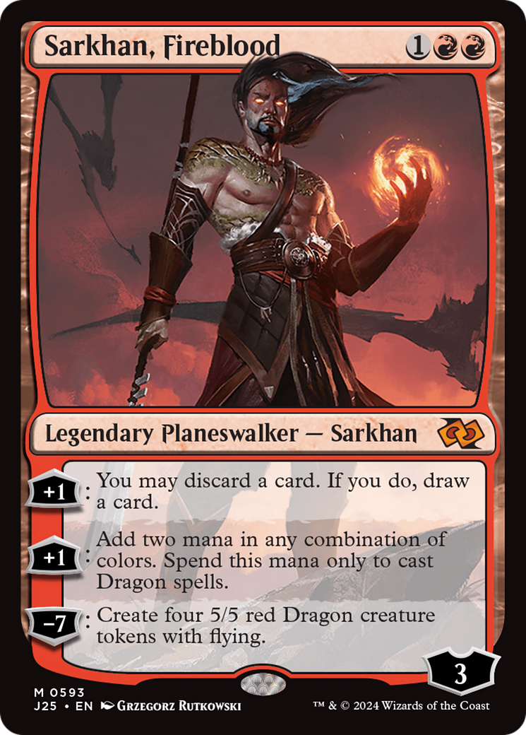 Sarkhan, Sangue de Fogo / Sarkhan, Fireblood - Magic: The Gathering - MoxLand