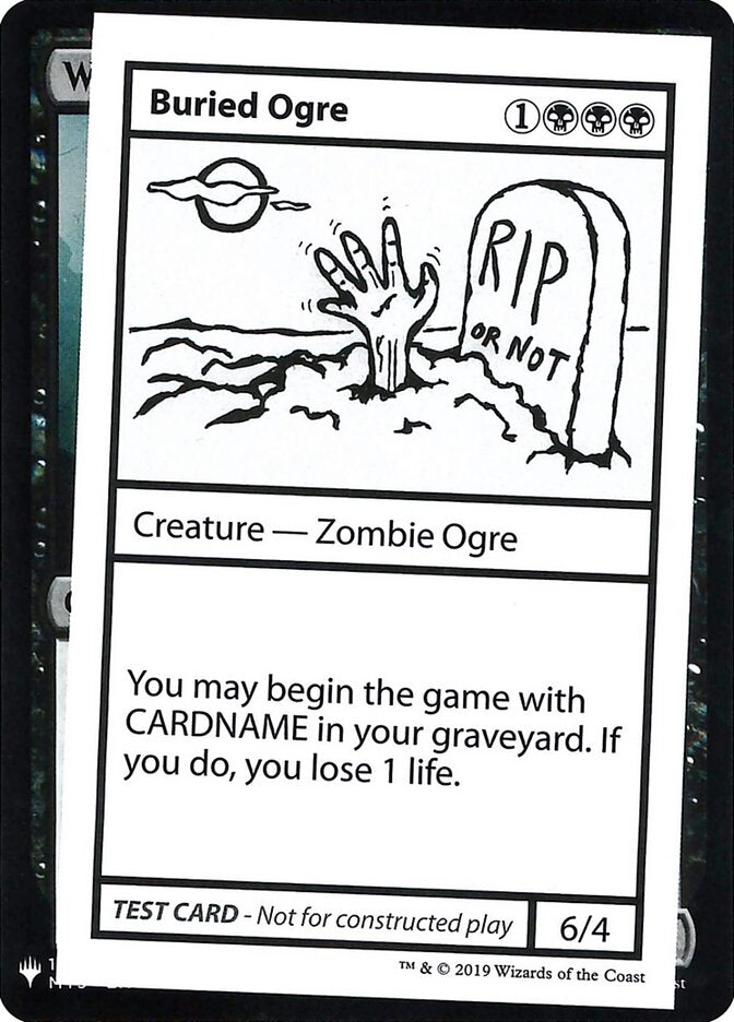 Buried Ogre - Magic: The Gathering - MoxLand