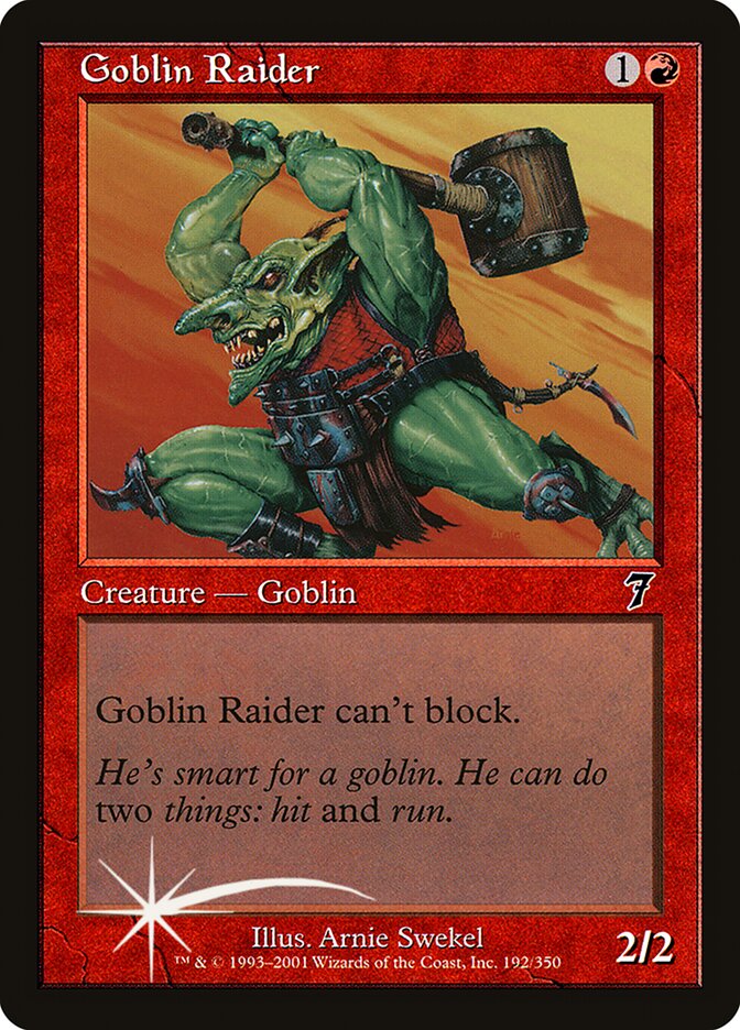 Goblin Salteador / Goblin Raider - Magic: The Gathering - MoxLand