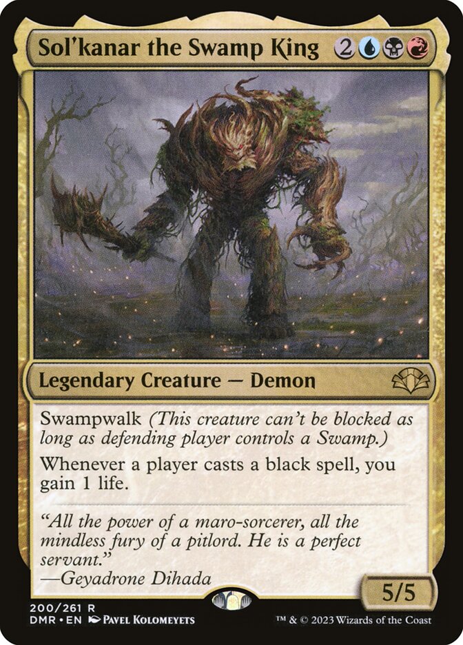Sol'kanar, o Rei do Pântano / Sol'kanar the Swamp King - Magic: The Gathering - MoxLand