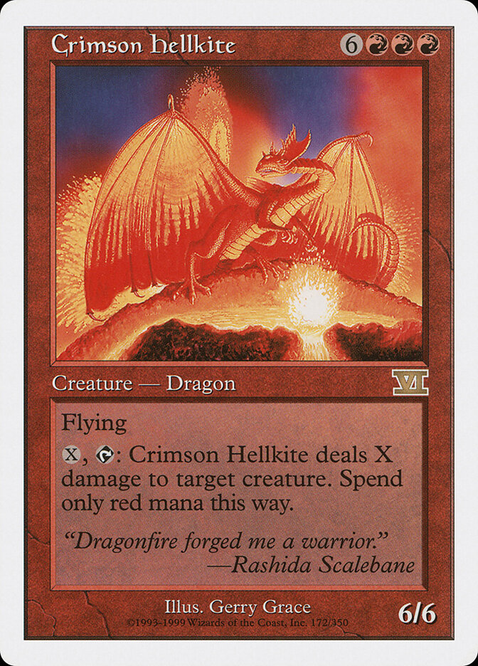 Dragão Avérneo Escarlate / Crimson Hellkite - Magic: The Gathering - MoxLand