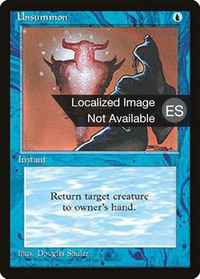 Esconjurar / Unsummon - Magic: The Gathering - MoxLand