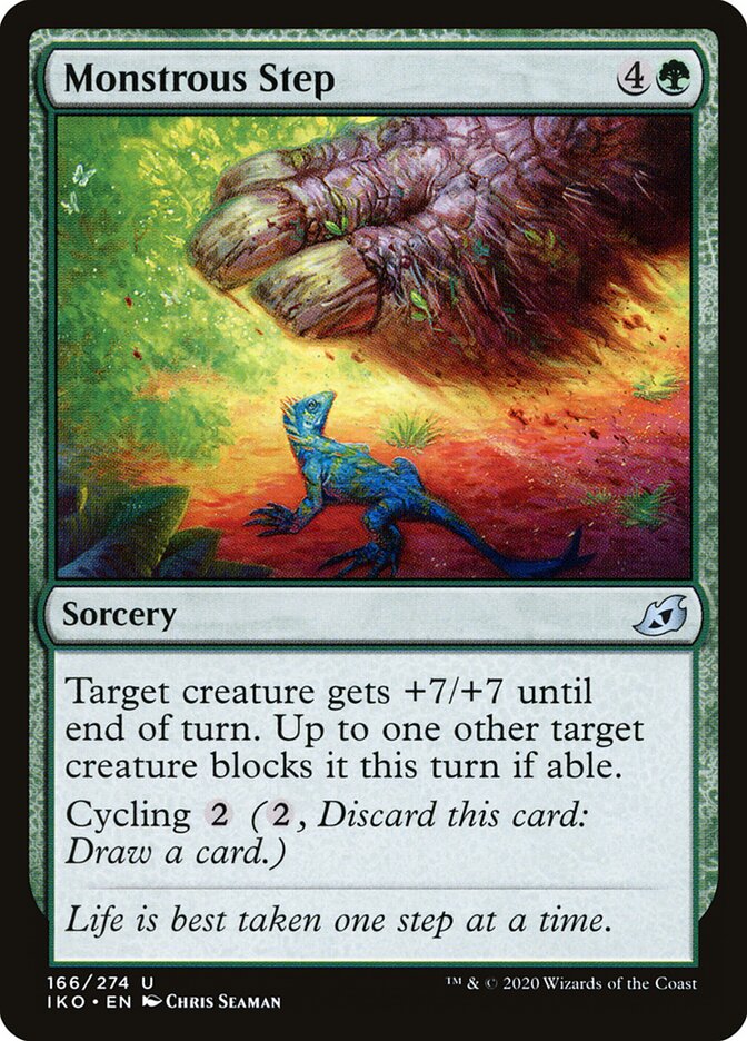 Passo Monstruoso / Monstrous Step - Magic: The Gathering - MoxLand