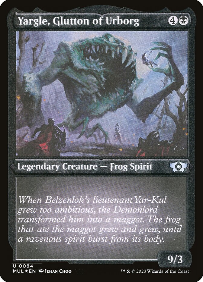 Yargle, Glutão de Urborg / Yargle, Glutton of Urborg - Magic: The Gathering - MoxLand