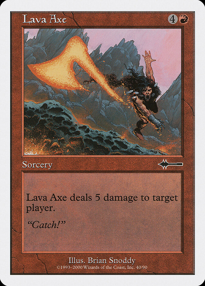 Machado de Lava / Lava Axe - Magic: The Gathering - MoxLand