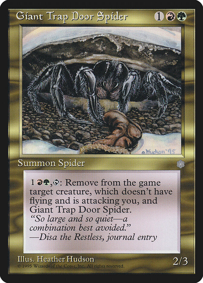Aranha Armadeira Gigante / Giant Trap Door Spider - Magic: The Gathering - MoxLand