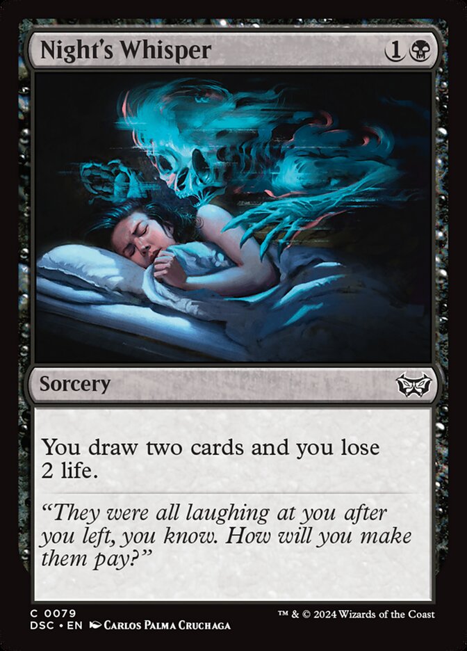 Sussurro da Noite / Night's Whisper - Magic: The Gathering - MoxLand