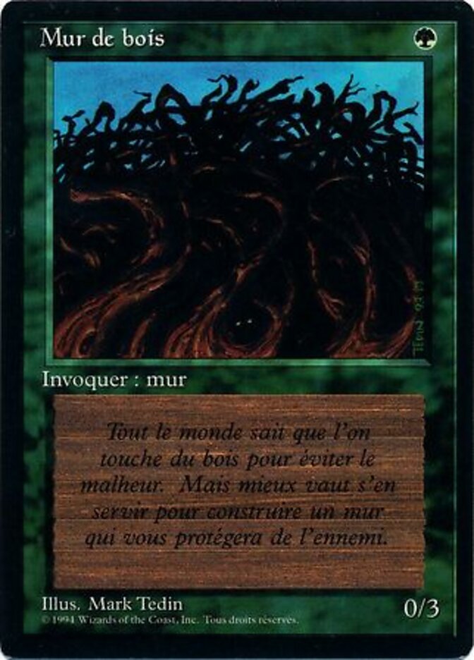 Barreira de Madeira / Wall of Wood - Magic: The Gathering - MoxLand