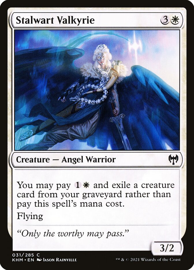 Valquíria Resoluta / Stalwart Valkyrie - Magic: The Gathering - MoxLand