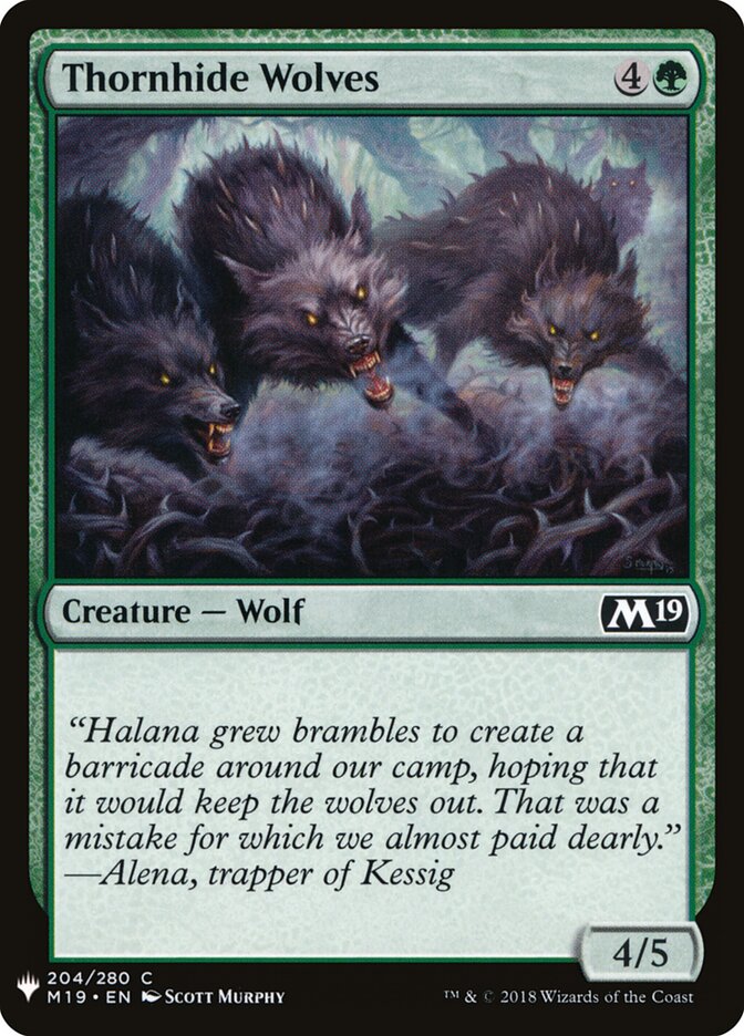 Lobos Pelespinho / Thornhide Wolves - Magic: The Gathering - MoxLand