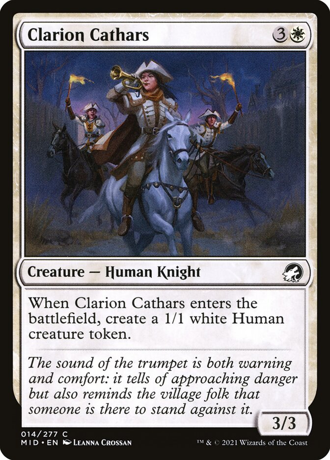 Cátaros da Trombeta / Clarion Cathars - Magic: The Gathering - MoxLand