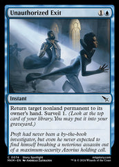 Saída Não Autorizada / Unauthorized Exit - Magic: The Gathering - MoxLand