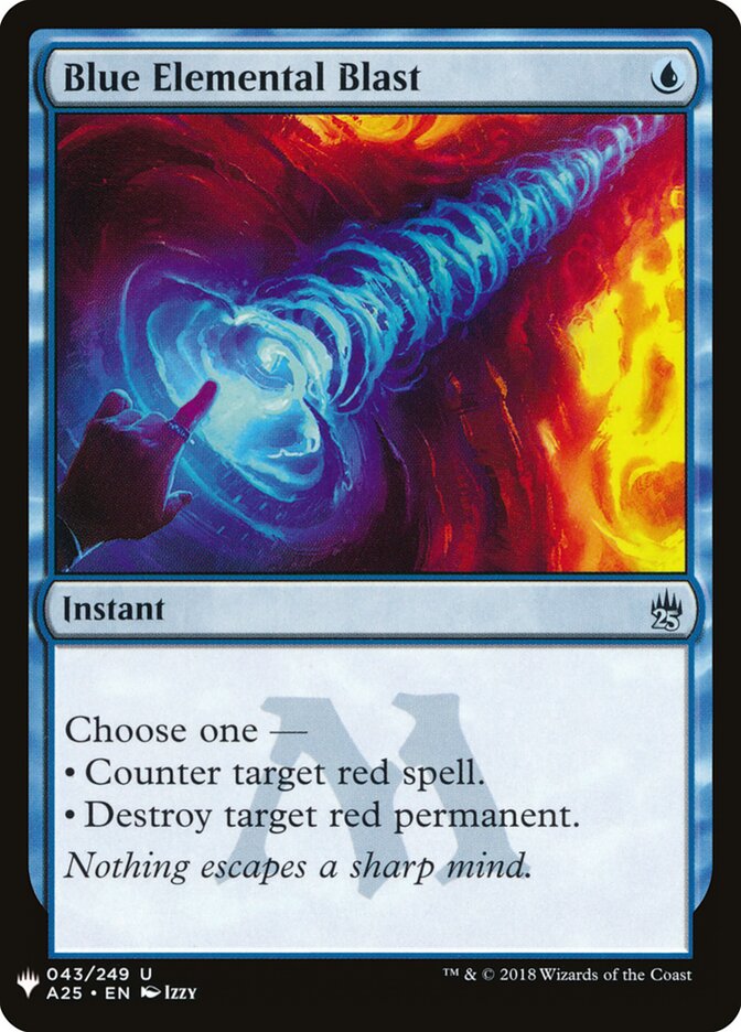 Maldição do Elemental Azul / Blue Elemental Blast - Magic: The Gathering - MoxLand