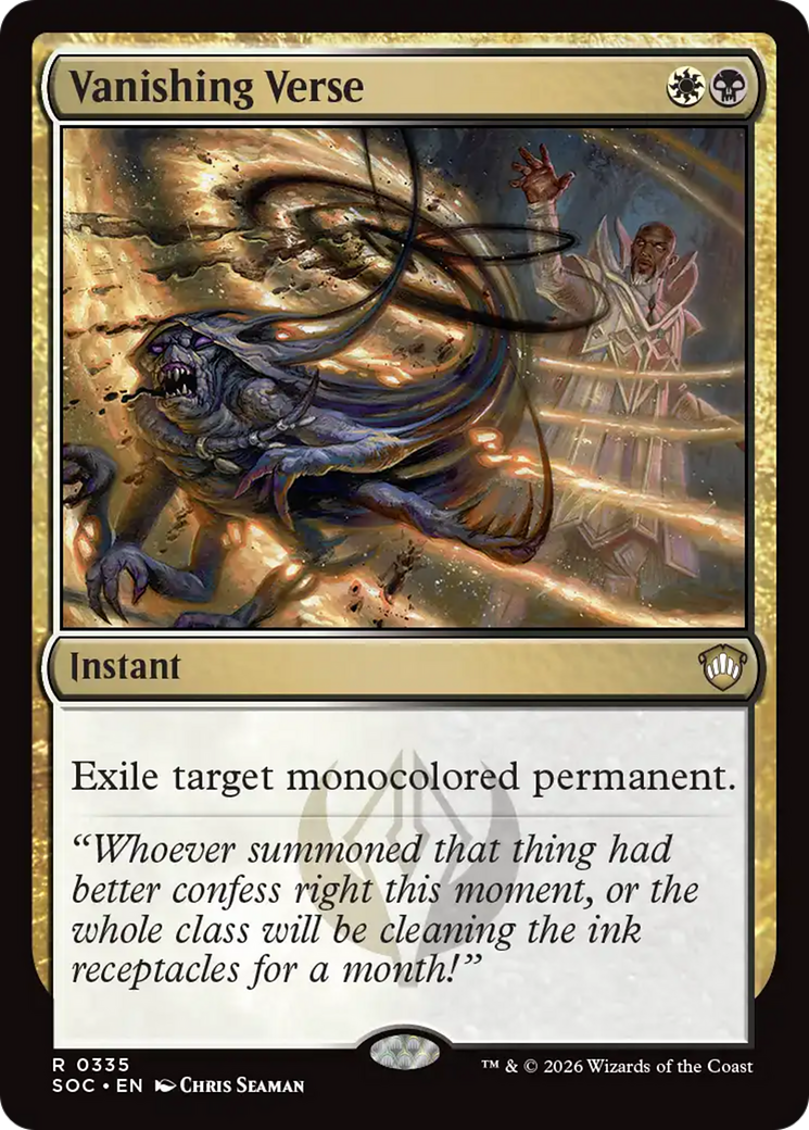 Verso Desvanescedor / Vanishing Verse - Magic: The Gathering - MoxLand