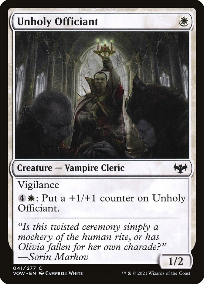 Celebrante Profano / Unholy Officiant - Magic: The Gathering - MoxLand