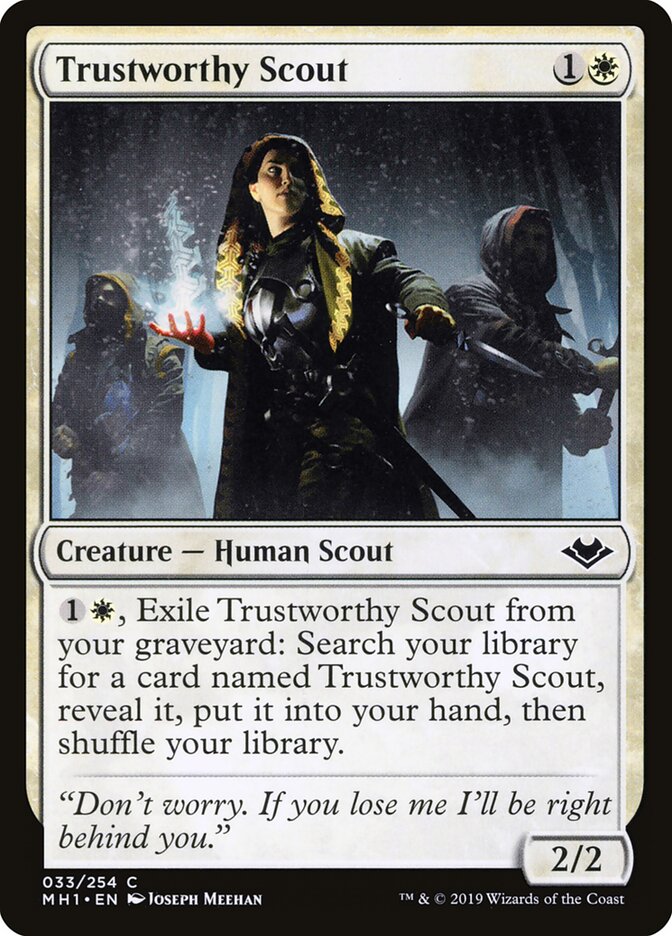 Batedora Confiável / Trustworthy Scout - Magic: The Gathering - MoxLand