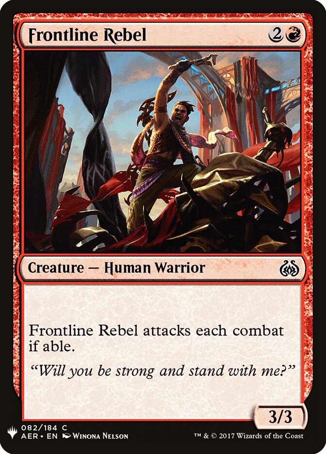 Rebelde na Linha de Frente / Frontline Rebel - Magic: The Gathering - MoxLand
