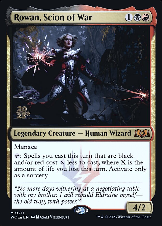 Rowan, Herdeira da Guerra / Rowan, Scion of War - Magic: The Gathering - MoxLand