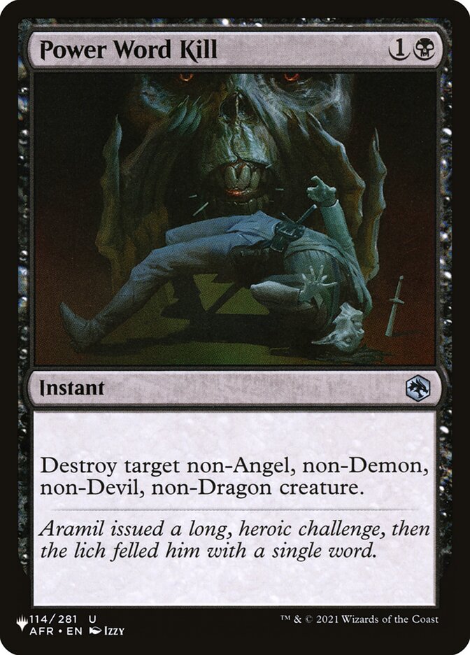 Palavra de Poder: Matar / Power Word Kill - Magic: The Gathering - MoxLand