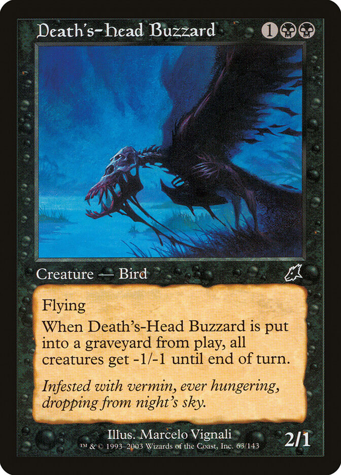 Busardo Cabeça-da-Morte / Death's-Head Buzzard - Magic: The Gathering - MoxLand