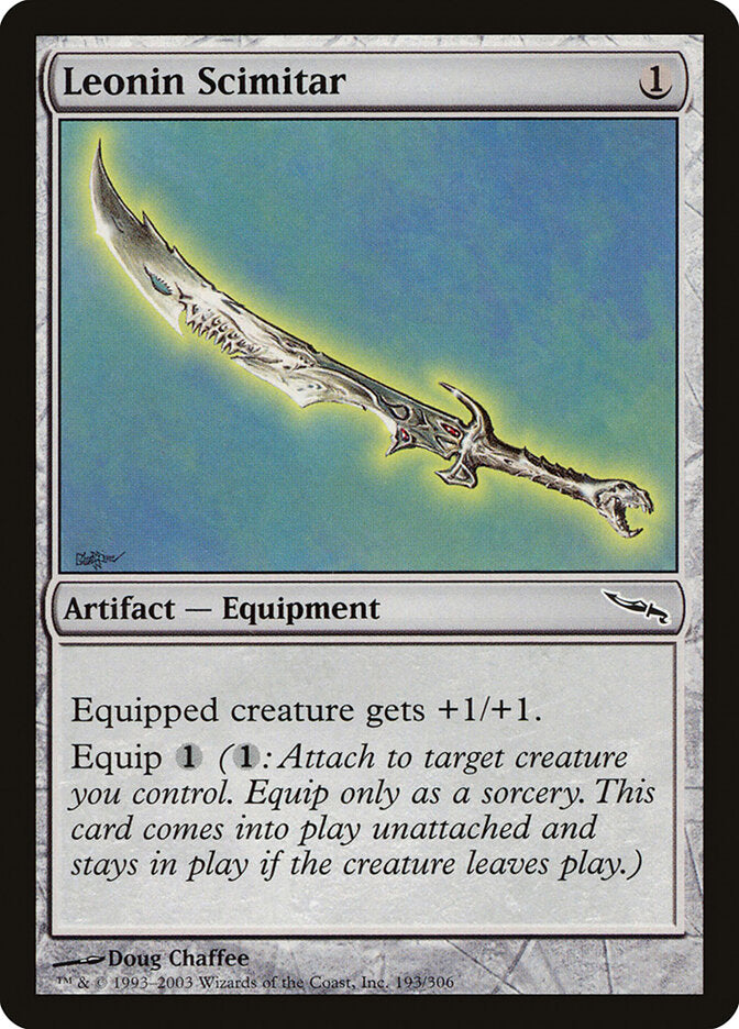Cimitarra dos Leoninos / Leonin Scimitar - Magic: The Gathering - MoxLand