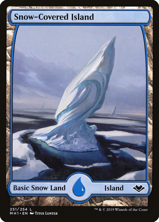 Ilha da Neve / Snow-Covered Island - Magic: The Gathering - MoxLand