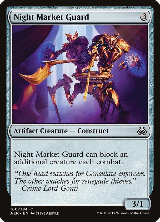 Guarda do Mercado Noturno / Night Market Guard - Magic: The Gathering - MoxLand