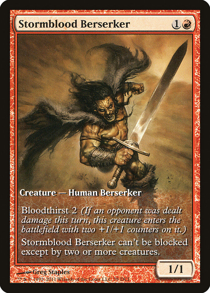 Amoque do Sangue Tempestuoso / Stormblood Berserker - Magic: The Gathering - MoxLand