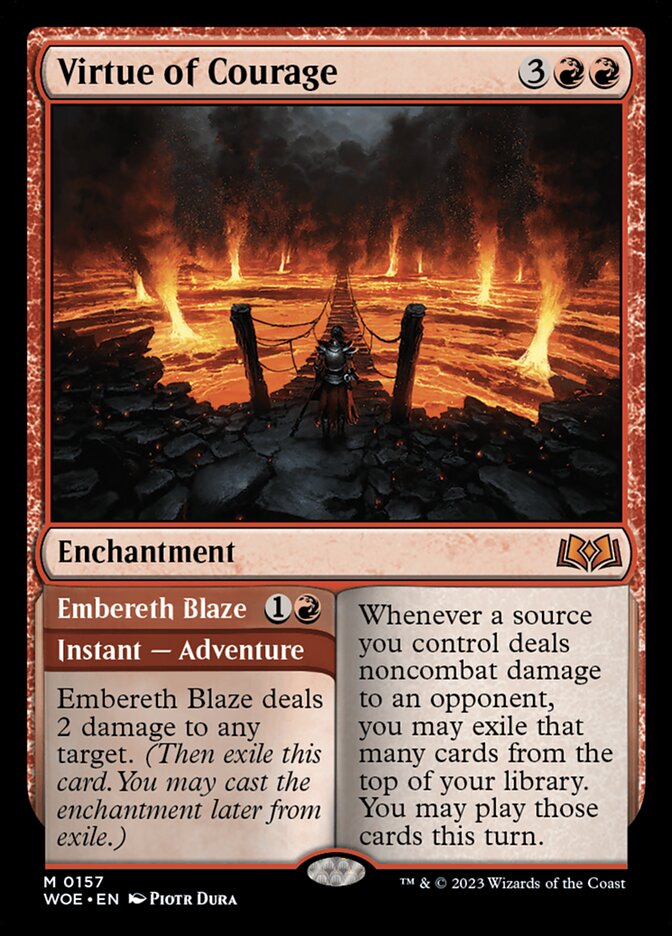 Virtude da Coragem / Virtue of Courage - Magic: The Gathering - MoxLand