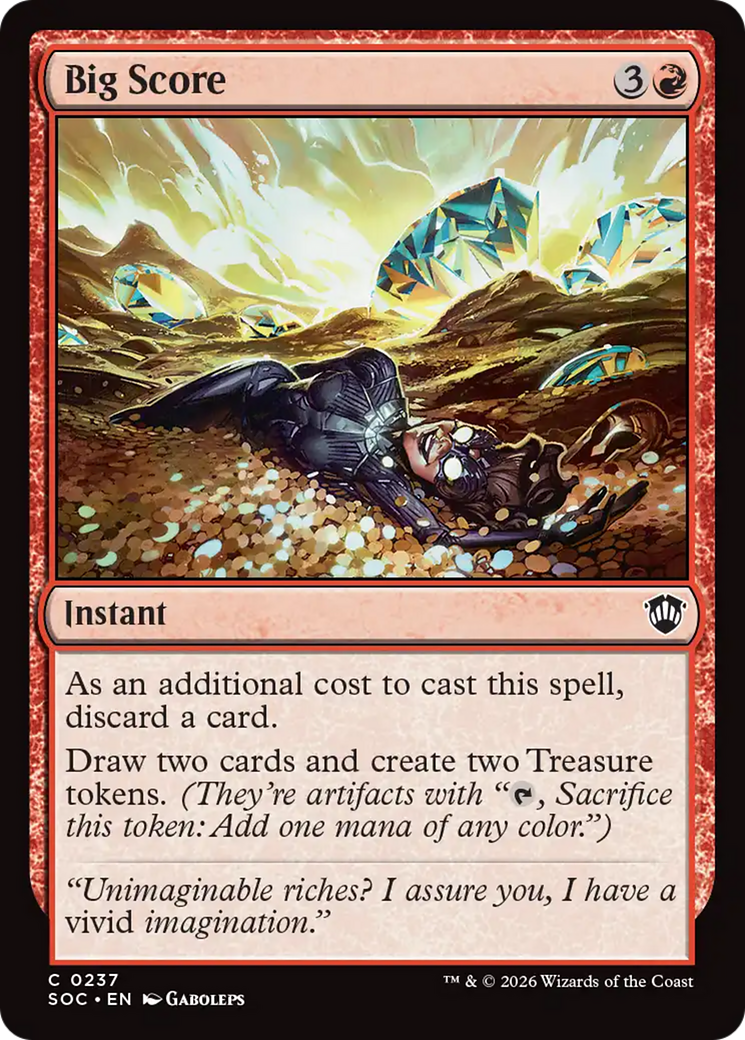 Sorte Grande / Big Score - Magic: The Gathering - MoxLand