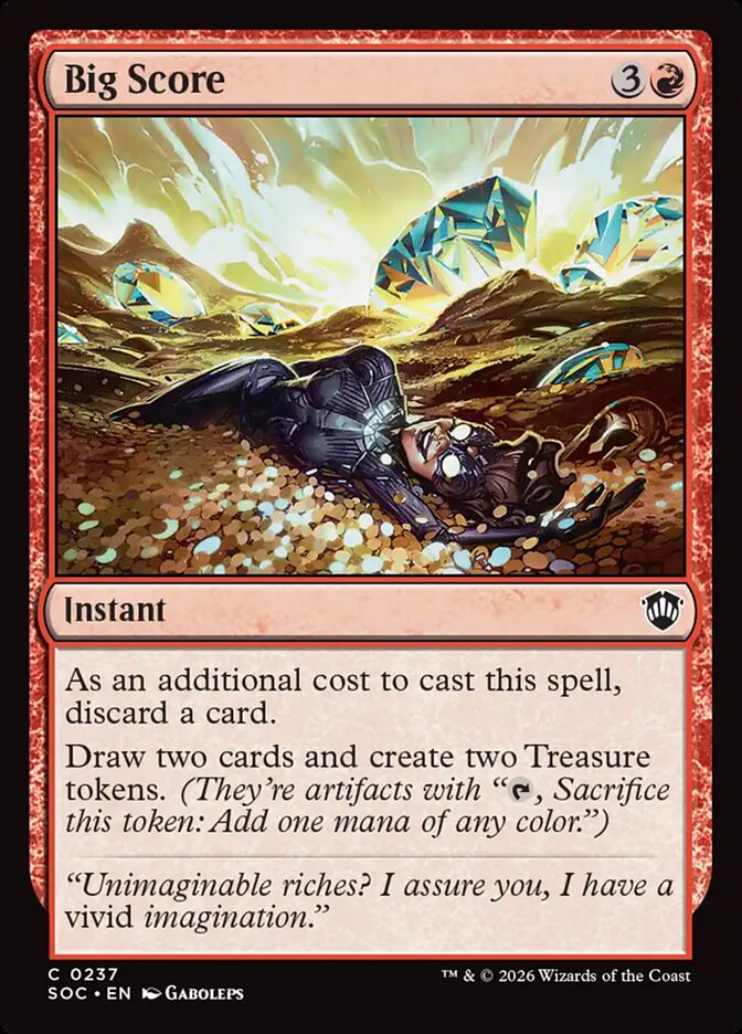 Sorte Grande / Big Score - Magic: The Gathering - MoxLand