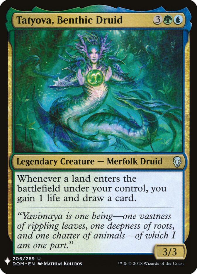 Tatyova, Druida Bêntica / Tatyova, Benthic Druid - Magic: The Gathering - MoxLand