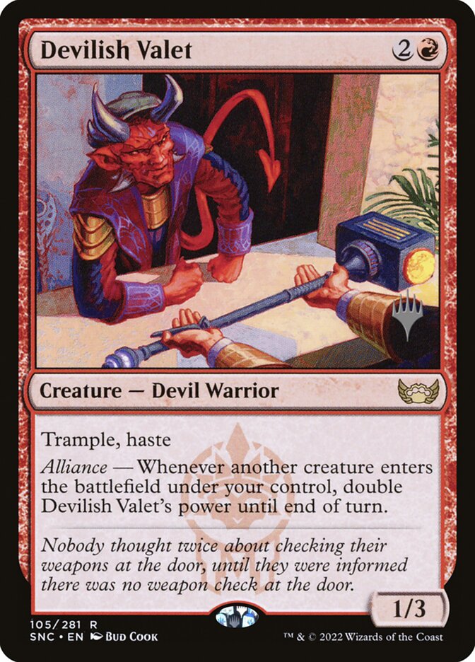 Recepcionista Diabólico / Devilish Valet - Magic: The Gathering - MoxLand