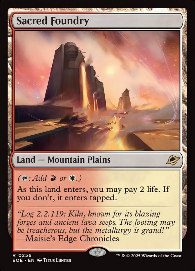 Fundição Sagrada / Sacred Foundry - Magic: The Gathering - MoxLand