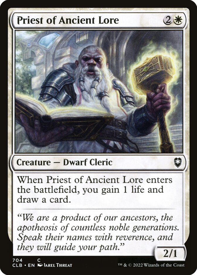 Sacerdote da Sabedoria Antiga / Priest of Ancient Lore - Magic: The Gathering - MoxLand