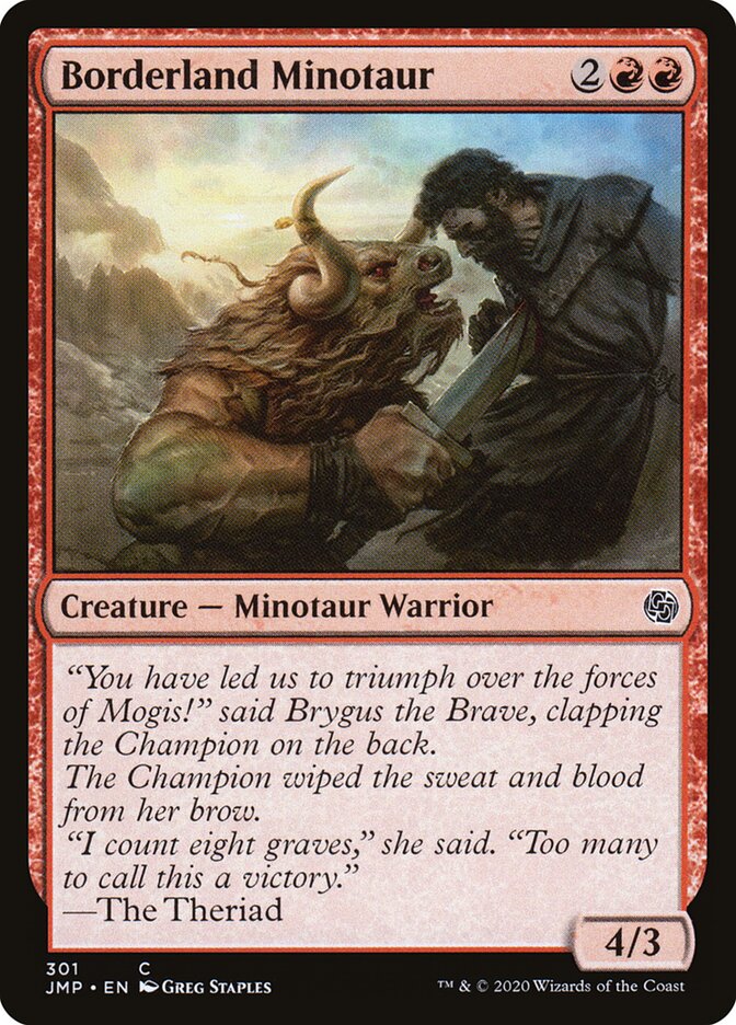 Minotauro da Fronteira / Borderland Minotaur - Magic: The Gathering - MoxLand